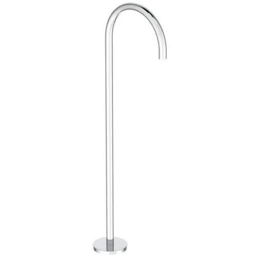 Freistehender Wanneneinlauf aus Chrom von Ideal Standard mit elegantem Bögen-Design, zur Montage im Bad geeignet.